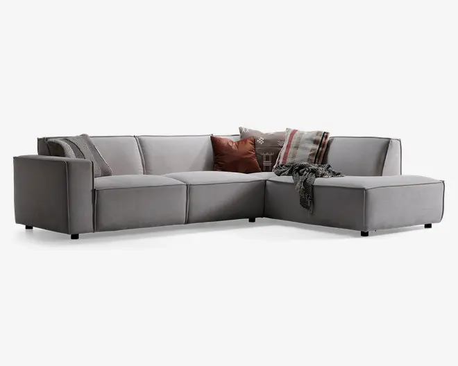 Sofa m/Open End Højrevendt Beige