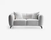 Sofa 2 pers. lys beige møbelstof