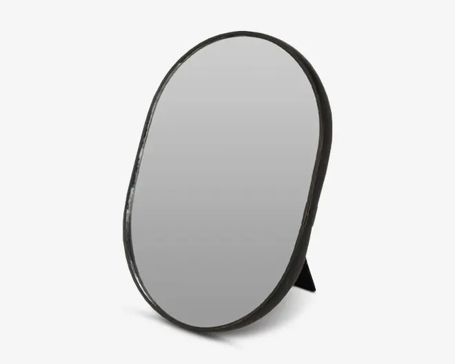 Bordspejl Sort H.22 x B.16 cm 