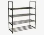 Skostativ Med 4 Hylder Sort 