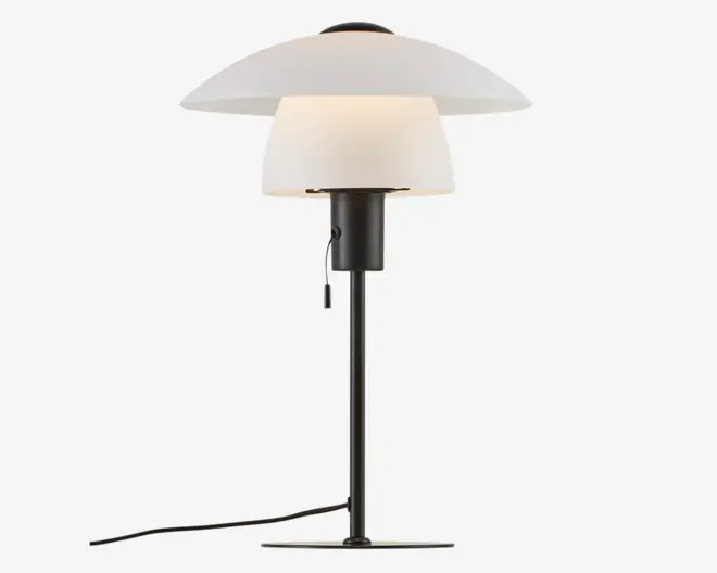 Bordlampe Verona Opal Hvid