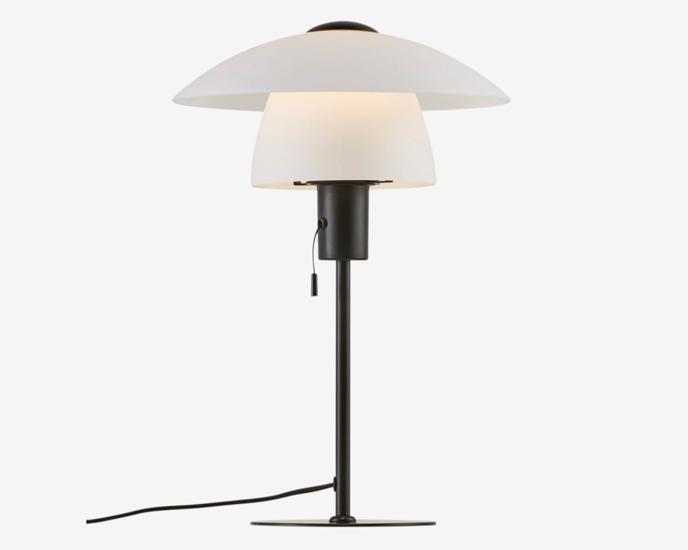 Bordlampe Verona Opal Hvid