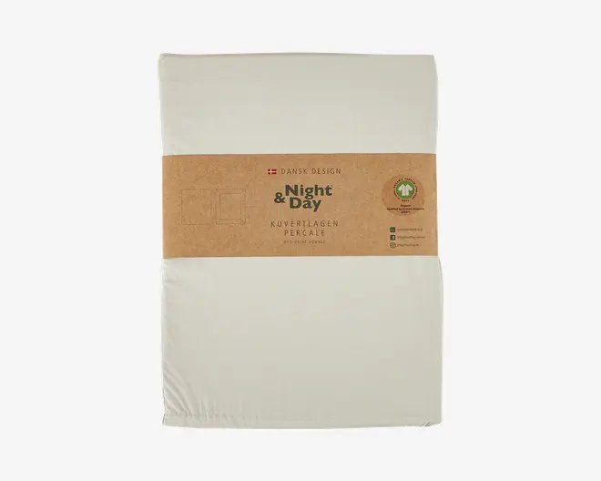Kuvertlagen Percale Sand 140x200 cm