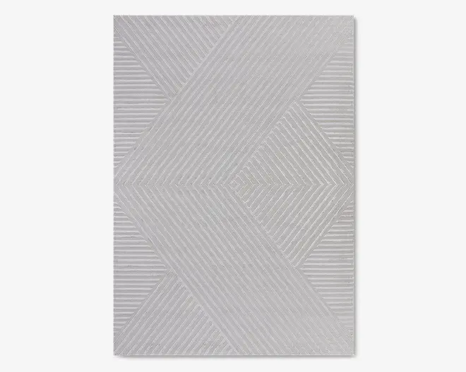 Tæppe Sahara sølvfarvet 160 x 200 cm