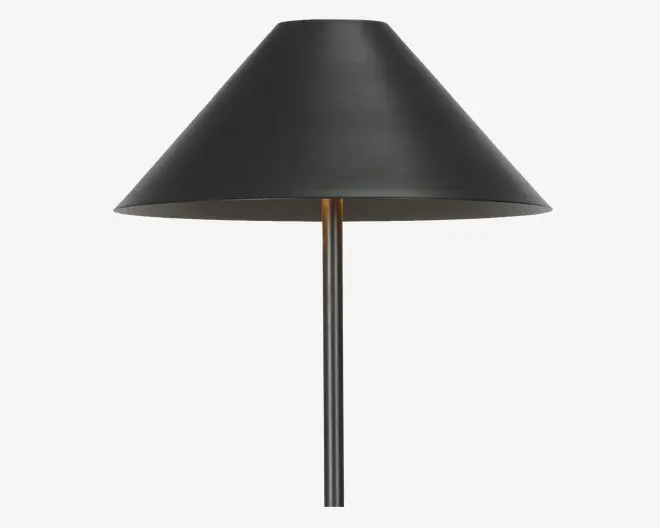Gulvlampe Hygge sort H. 140 cm