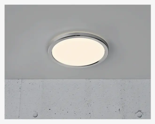 Plafond Oja Krom/Hvid Ø.30 cm