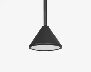 Loftlampe Fuji single sort Ø.12 cm 