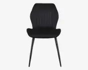 Spisebordsstol i sort velour