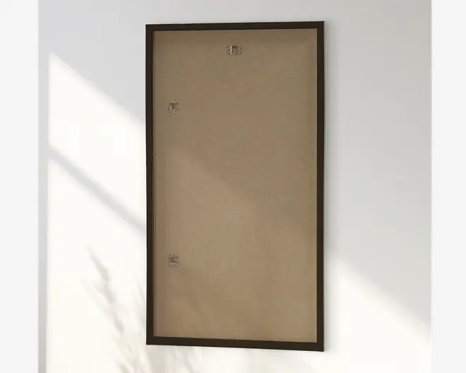 Spejl Gallery sort træ 40x80 cm 