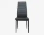 Spisebordsstol i sort kunstlæder
