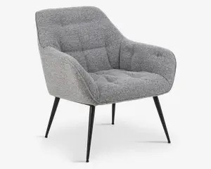 Loungestol grå møbelstof