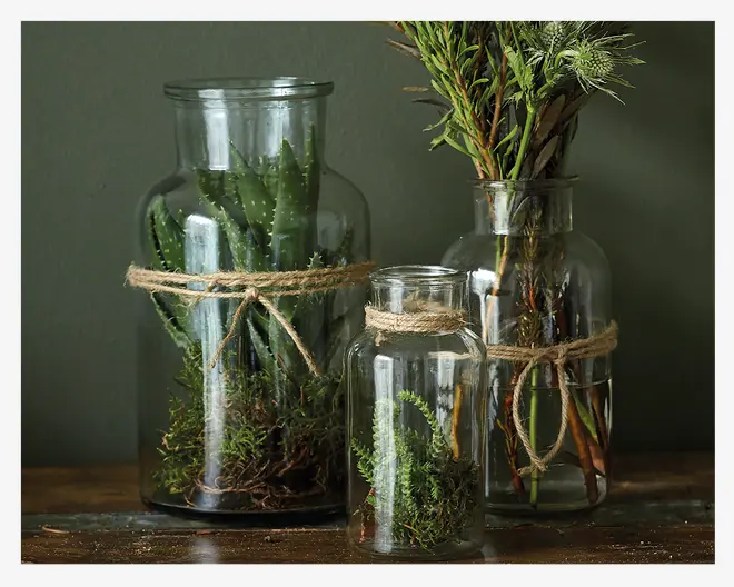 Vase flaske rund Ø.6,5xH.13 cm 