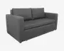 Sovesofa 2 Pers. Dobbelt Antracit