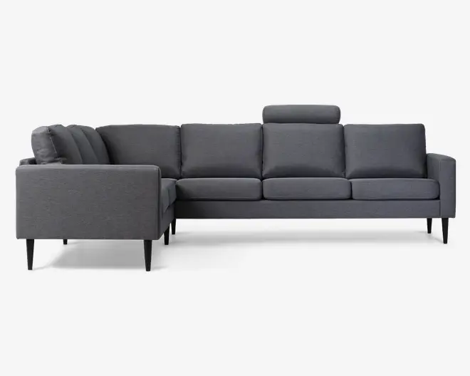 Hjørnesofa Grå Slidstærkt møbelstof