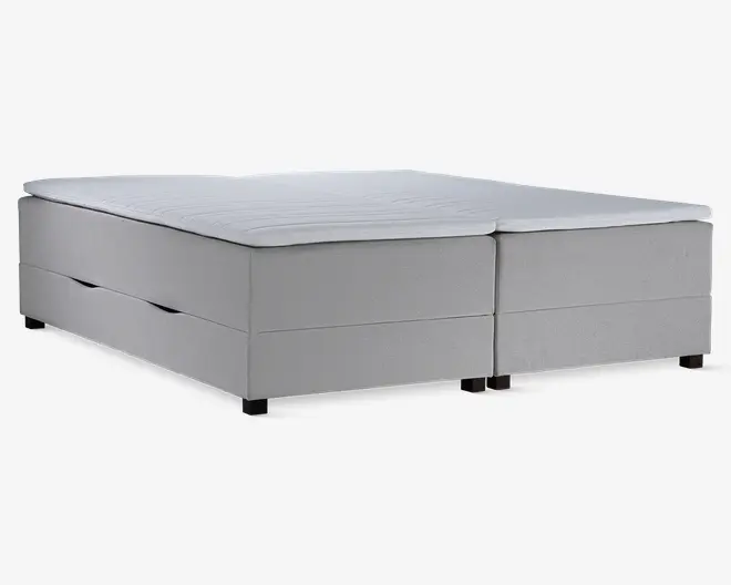 Boxmadras med magasin 180 x 200 cm beige