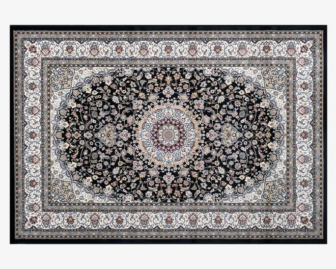 Tæppe Leonardo sort 160x230 cm 