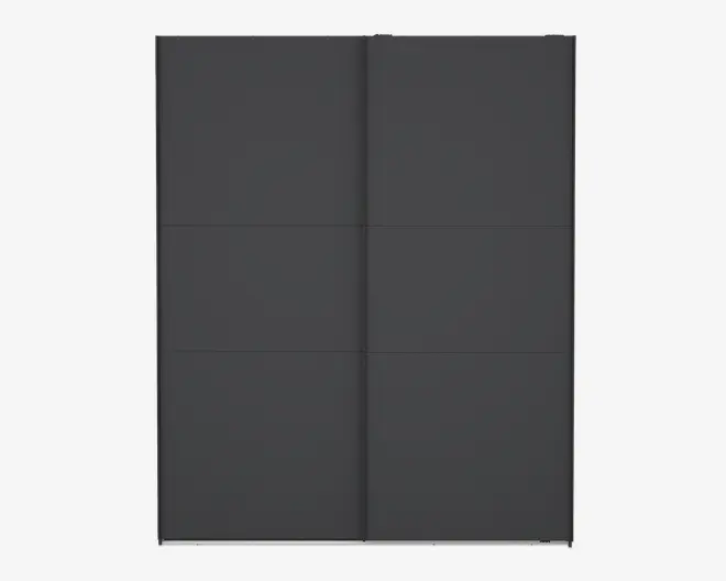 Garderobeskab Case grå B. 179 x H. 221 cm