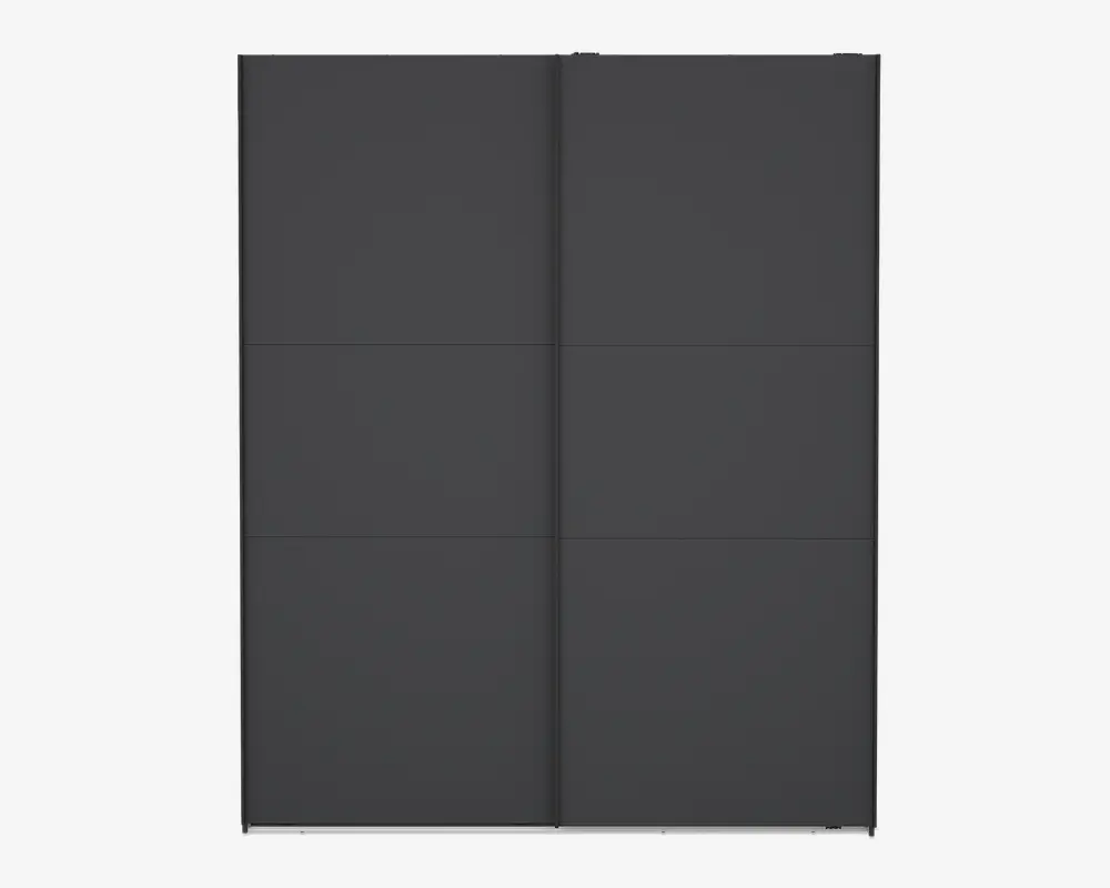 Garderobeskab Case grå B. 179 x H. 221 cm