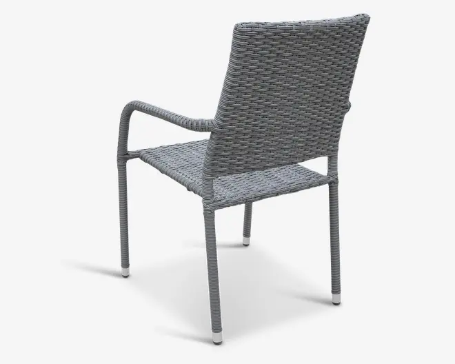 Havestol grå mix polyrattan