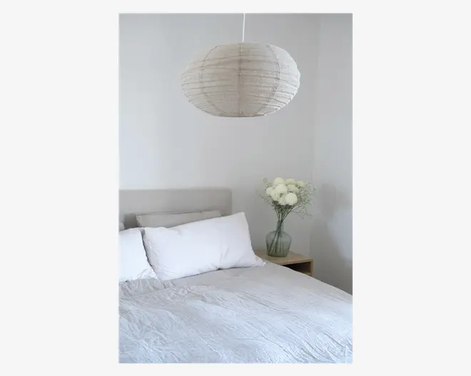 Loftlampe hør natur Ø.52 cm 