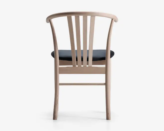 Spisebordsstol i massiv ubehandlet bøg