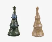 Juletræ Ass. Grøn/Brun H.9cm
