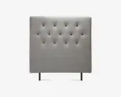 Sengegavl i beige B. 144 cm