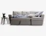 Sovesofa m/posefjedre beige