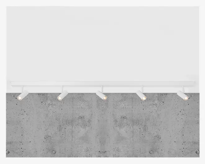 Væg-/loftlampe Omari 5 Hvid