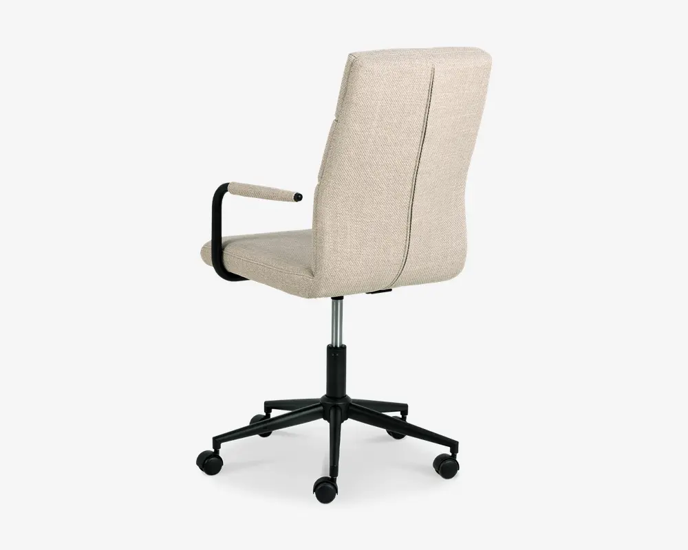 Kontorstol beige møbelstof