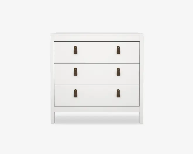 Kommode Madrid med 3 skuffer hvid