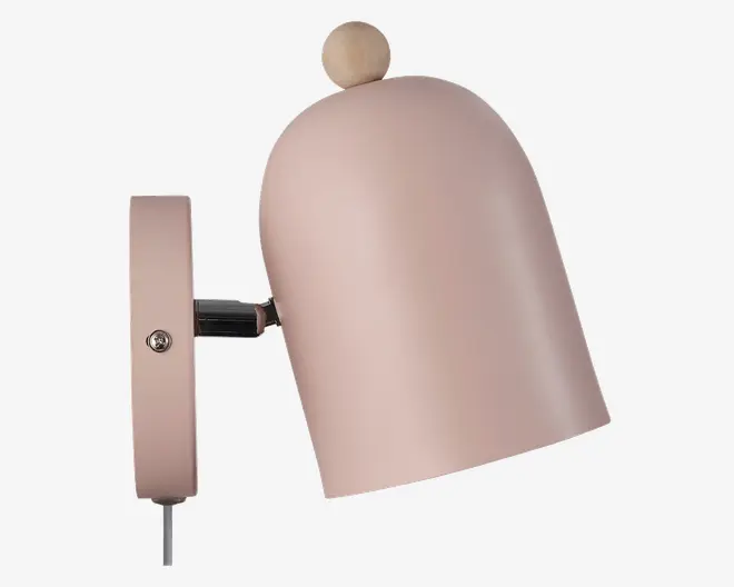 Væglampe Gaston støvet rosa