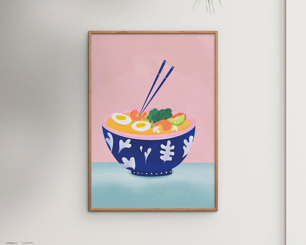 Plakat Ramen Bowl 50x70 cm