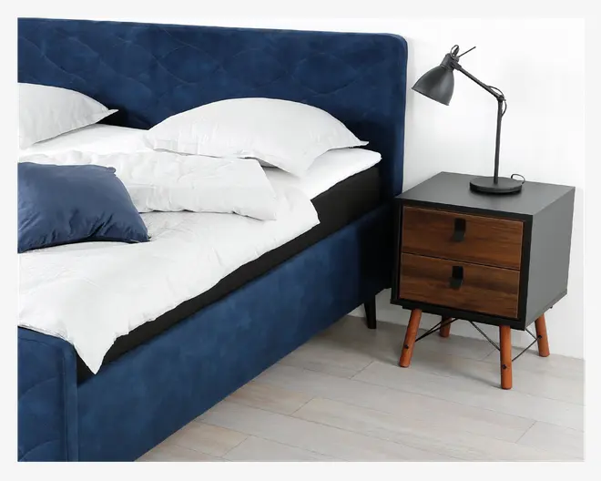 Sengebord Ry m. 2 skuffer