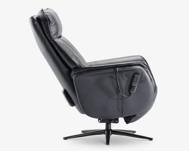 Drejestol m/indbygget skammel og 0-gravity