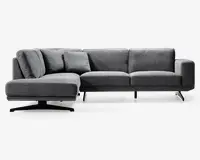 Sofa m. åben afslutning grå venstrevendt