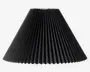 Plisseskærm Sort 30 cm