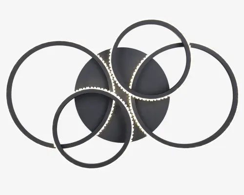 Loftlampe Cires sort B.65,5 cm