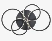 Loftlampe Cires sort B.65,5 cm