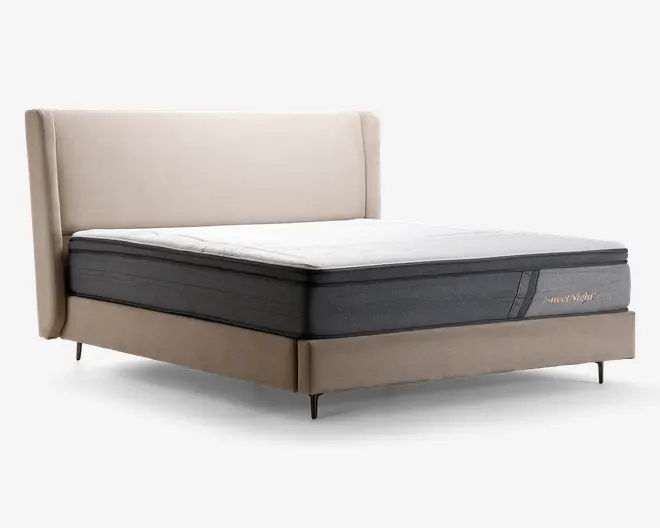 Komplet seng 180 x 200 cm beige