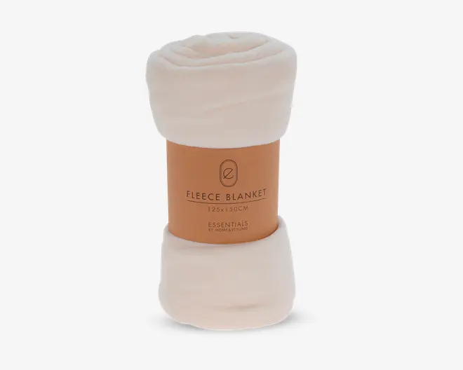 Plaid Fleece Hvid 125x150 cm 