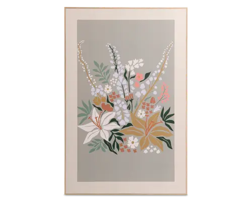 Billede i ramme blomster ass 58,2x38,2 cm