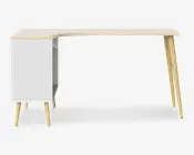 Skrivebord Delta Hvid/Eg