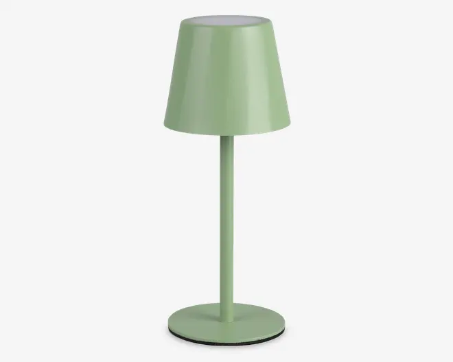 Bordlampe Diaz pistacie grøn H.21 cm 