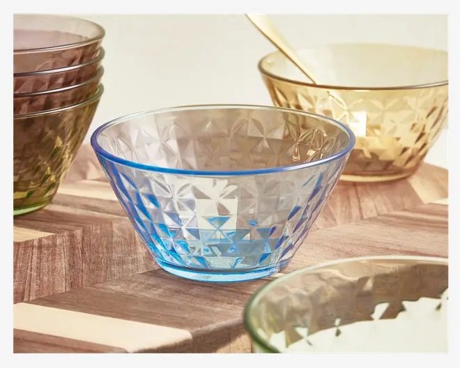 Farvede Skåle Mosaic 4pk Ø.12cm