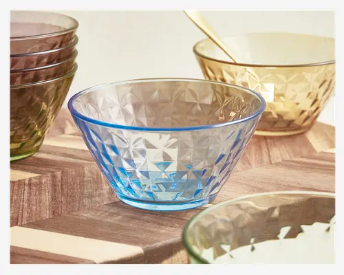 Farvede Skåle Mosaic 4pk Ø.12cm