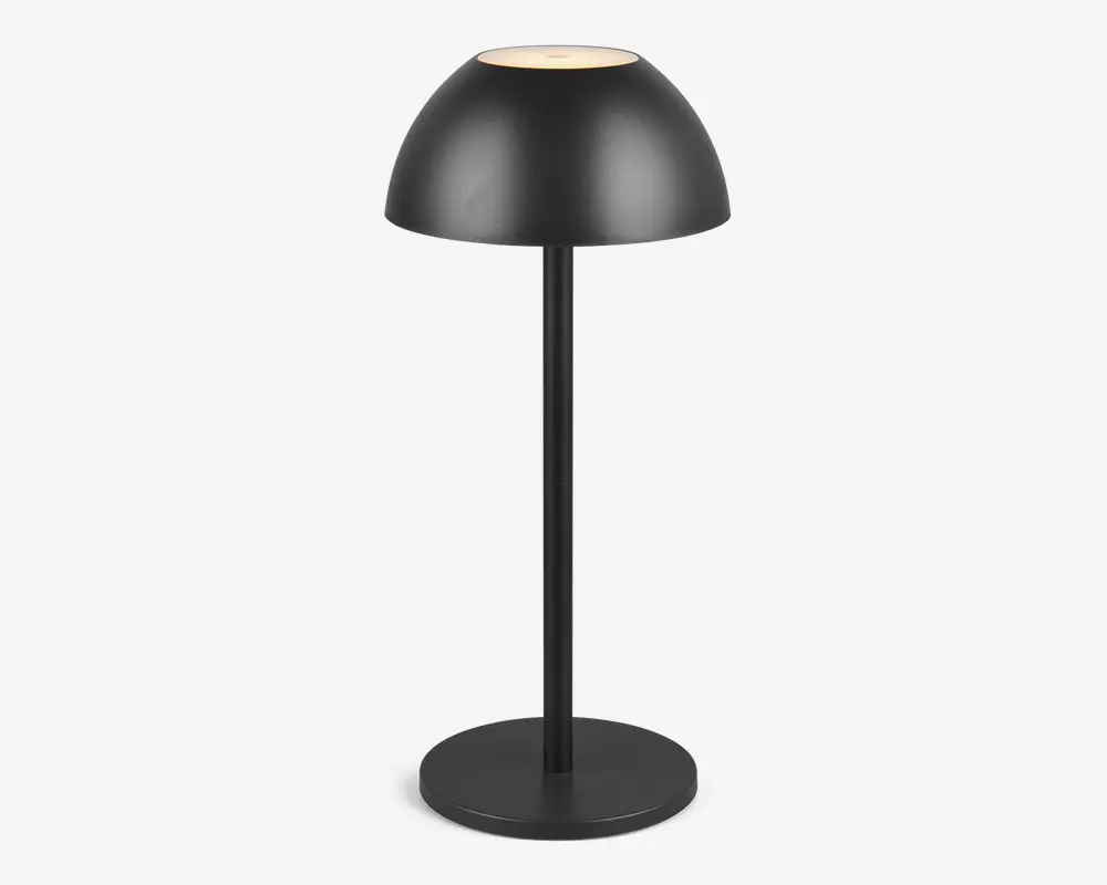 Bordlampe Ricardo mat sort H.30 cm 