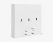 Garderobeskab Sprint m. 4 Låger og 3 Skuffer