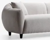 Sofa 3 pers. lys grå møbelstof