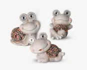 Snegl solcelle ass H.17 cm 